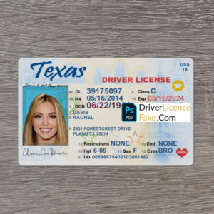 Editable-Blank-Texas-Drivers-license-template-1