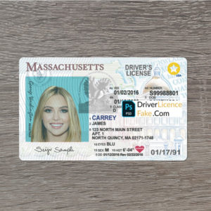 Massachusetts-Driver-license-template-1