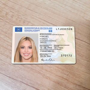 Germany Driver License template