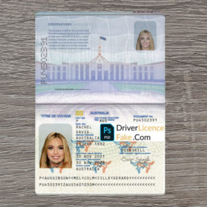 Australia Passport Photo template 1