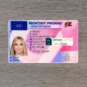 Czech driver license generator template 1