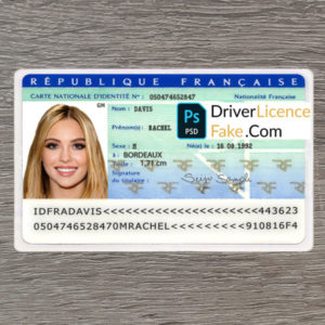France id card generator template (French) 1