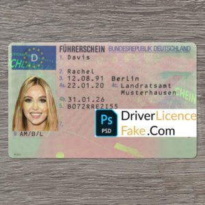 Germany drivers licence generator template 1