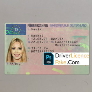 ID card template