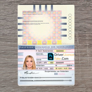 Netherlands Passport Template nr2 1