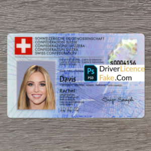 Switzerland (Swiss) id card generator template 1