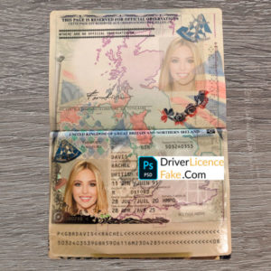 UK Passport Template nr2 1